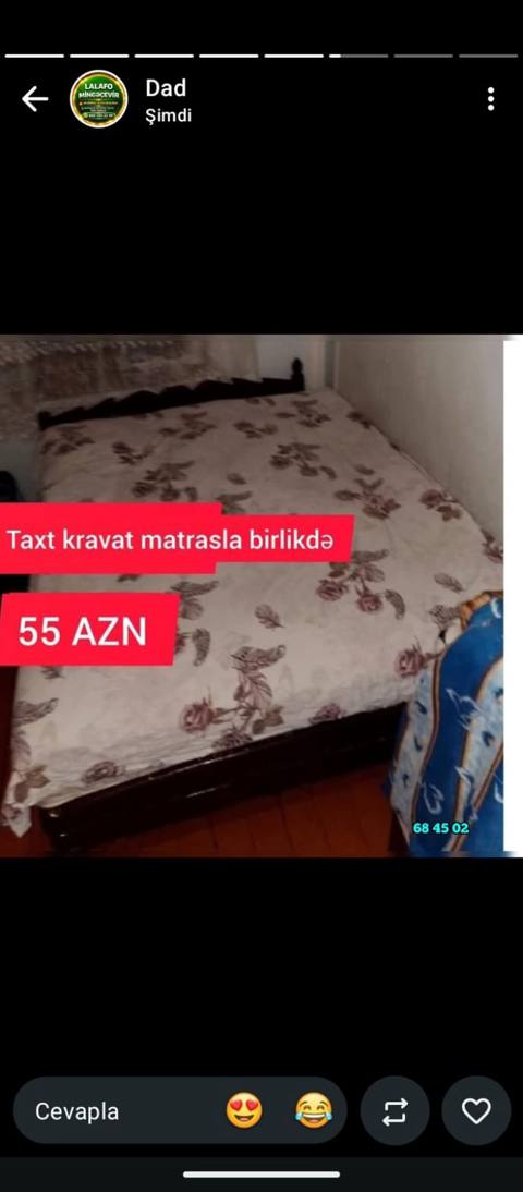 Taxt kravat + döşək dəsti - Komplekt: taxt kravat və uyğun ölçülü — 55 ₼ · Мингечевир · Yataqlar Taxt kravat + döşək dəsti - Komplekt: taxt kravat və uyğun ölçülü — Мингечевир