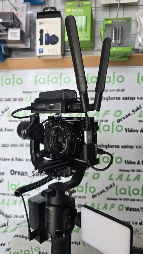 Videoçəkiliş üçün tam yığılmış mobil set. Tam kamplekt satılır — Shaki