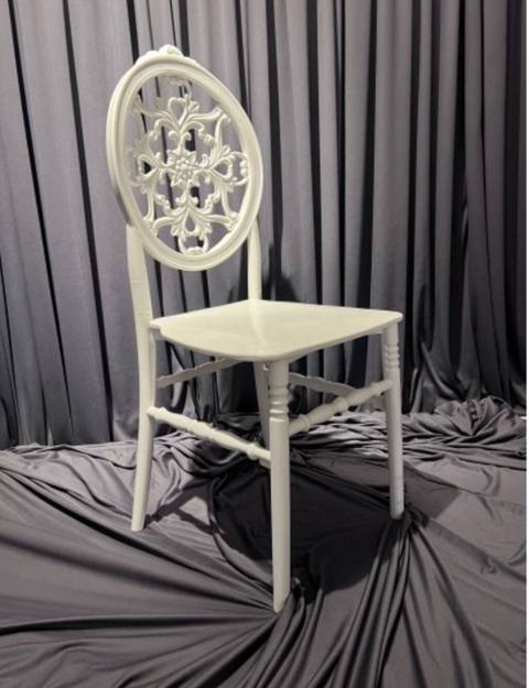Ağ rəngli banket stulları – Ghost/Chiavari üslubu - Material: möhkəm — Баку