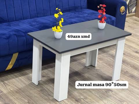 Jurnal masa – 90×50 sm ölçü. - Üst səth: tünd boz rəngdə, hamar və — 49 ₼ · Baku · Jurnal masaları Jurnal masa – 90×50 sm ölçü. - Üst səth: tünd boz rəngdə, hamar və — Baku
