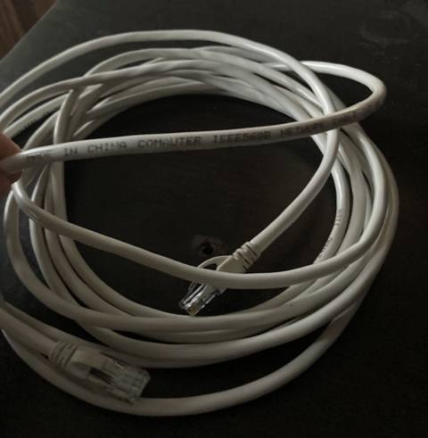 Ağ rəngli Ethernet şəbəkə kabeli - RJ45 x RJ45 uc bağlantıları — 35 ₼ · Baku · Şəbəkə və server avadanlığı Ağ rəngli Ethernet şəbəkə kabeli - RJ45 x RJ45 uc bağlantıları — Baku