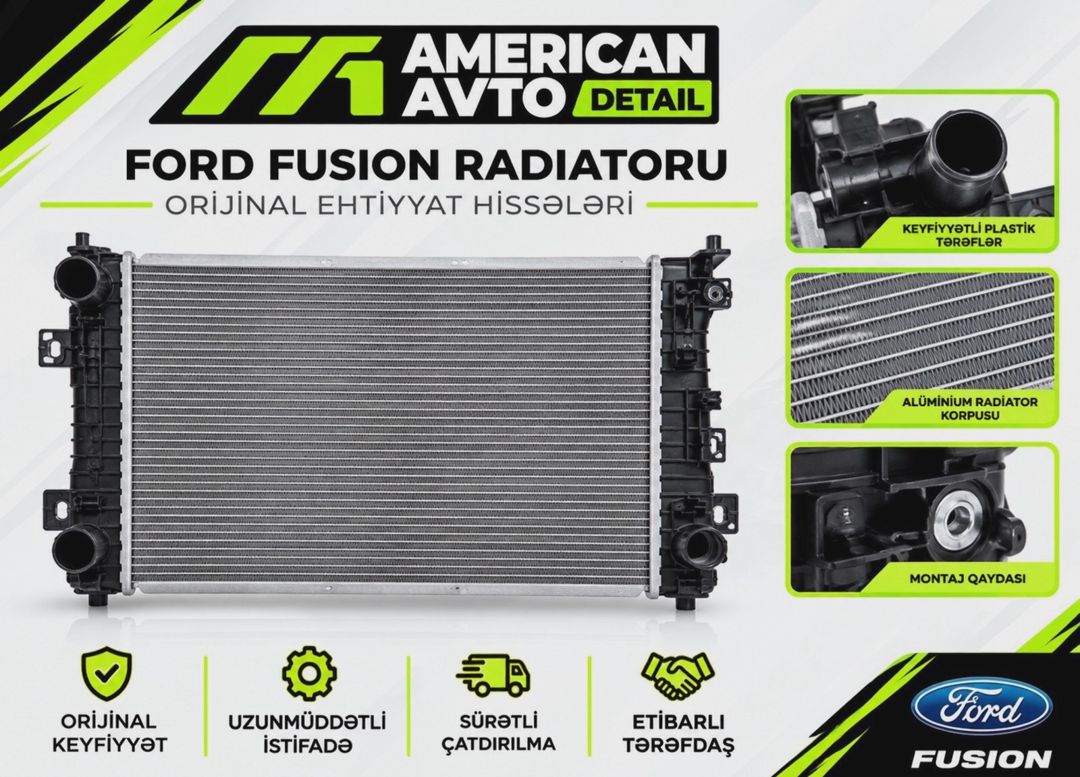 Su radiatoru Ford Fusion 2013-2020 — Soyutma sistemi, Bakı