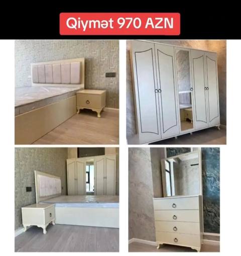 İkinəfərlik çarpayı, Dolab, Termo, 2 tumba, Azərbaycan, Yeni — Эмерек