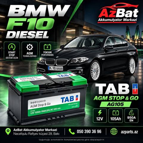 TAB, 105 ah, Orijinal, Almaniya, Yeni — 490 ₼ · Баку · Akkumulyatorlar TAB, 105 ah, Orijinal, Almaniya, Yeni — Баку