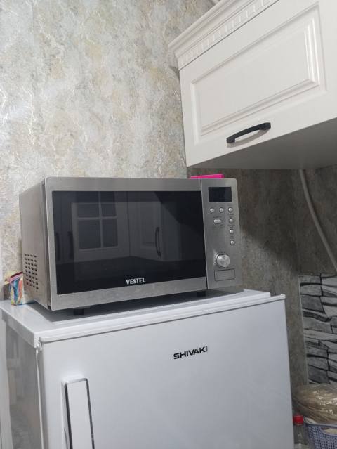 Vestel mikrodalğalı soba - Paslanmayan polad (inox) gövdə, qara şüşə — Xırdalan