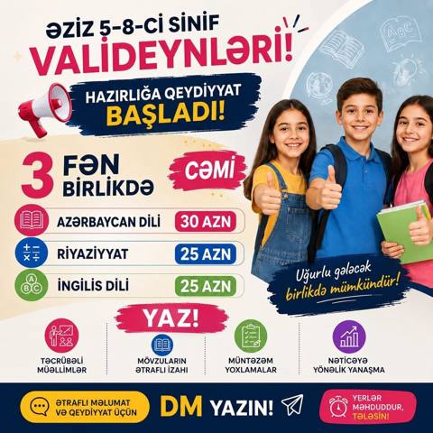 Repetitor, Riyaziyyat, Azərbaycan dili — Ganja