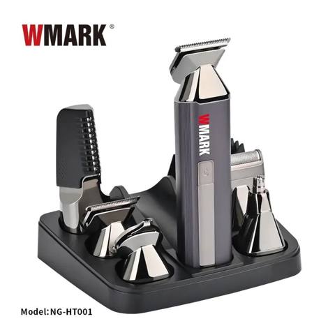 Wmark Home NG-HT001 6-in-1 şarj olunan trimmer dəsti. Metal korpuslu — Baku