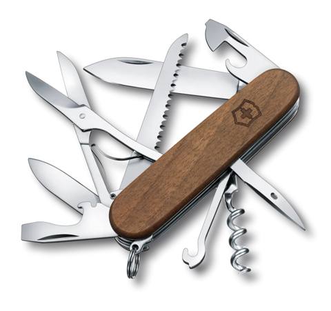 İsveçrə bıçağı Victorinox Huntsman Wood 1.3711.63, 91 mm, qəhvəyi — Bakı