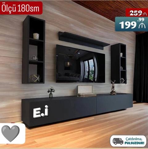Yeni, Düz TV altlığı, Polkalı, Laminat — Digah