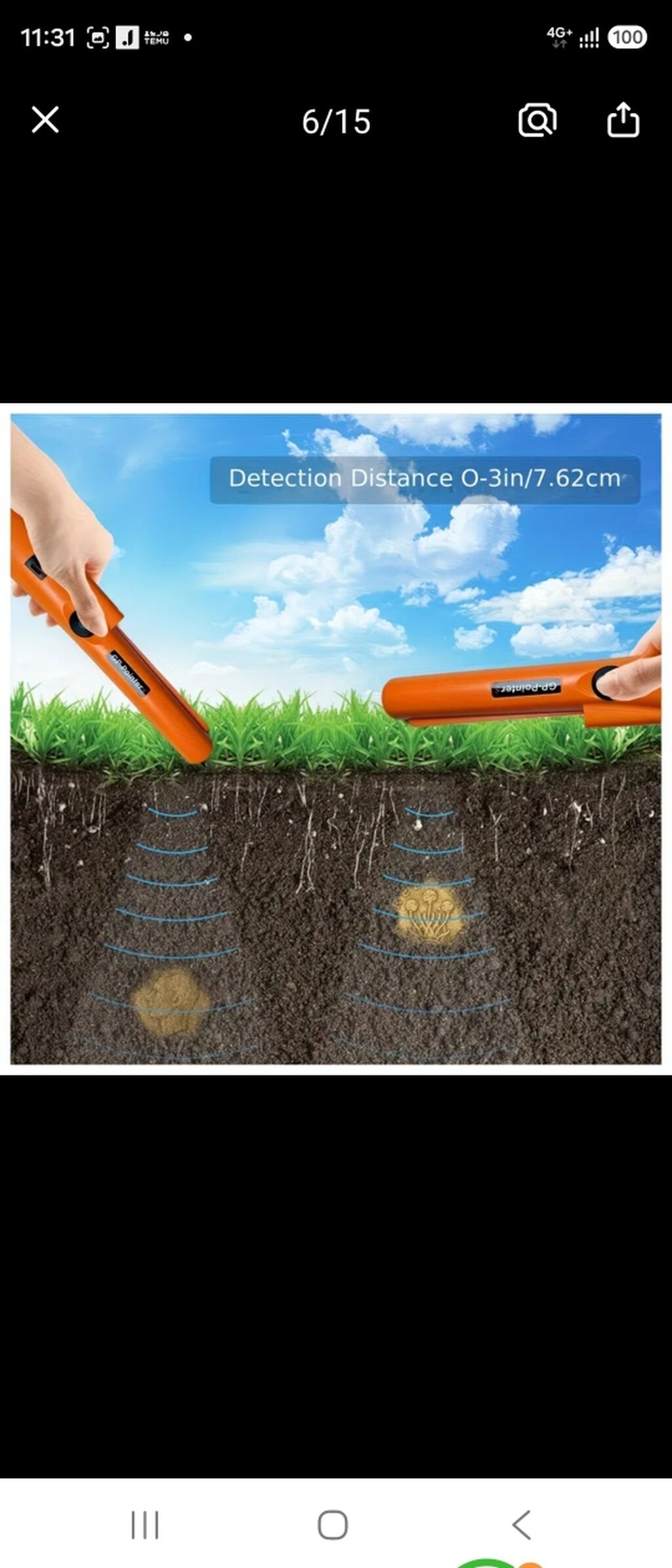 GP-Pointer əl metal detektor pinpointer - Daşıması rahat, yüngül və — Metal detektorları, Gəncə (5)