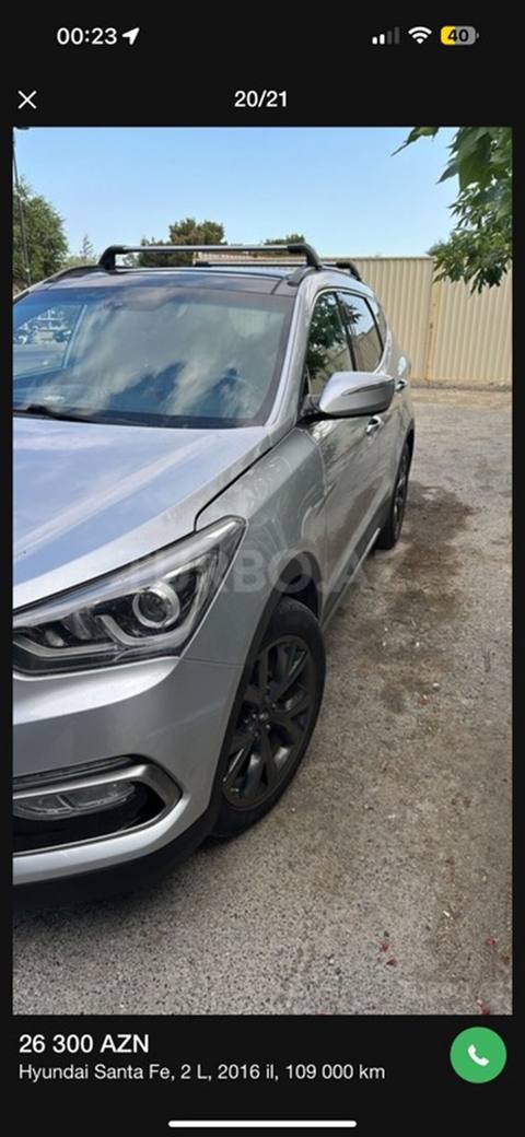 Hyundai Santa Fe: 2 l 2016 il Krossover — Баку