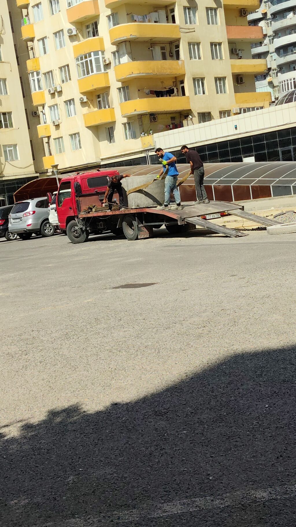 Evakuator, Platforma ilə, Şəhər daxili — Evaktor xidmətləri, Digah