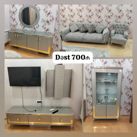 İşlənmiş, Komod, Divan, TV altlığı — 700 ₼ · Bakı · Qonaq otağı üçün İşlənmiş, Komod, Divan, TV altlığı — Bakı