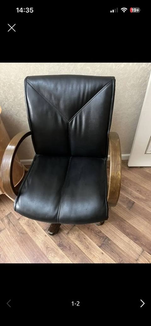 Erqonomik ofis kreslosu - Material: qara rəngli dərimsi (eko-dəri) — 80 ₼ · Баку · Ofis mebeli Erqonomik ofis kreslosu - Material: qara rəngli dərimsi (eko-dəri) — Баку