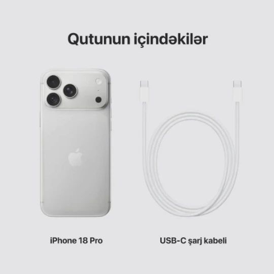 Mobil Telefon Iphone 18 Pro 256 GB Silver — Smartfonlar, Bakı (3)