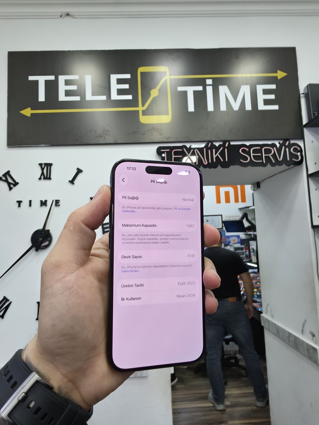 IPhone 15 Pro, 128 GB, Zəmanət, Simsiz şarj, Face ID — Apple iPhone, Bakı (3)