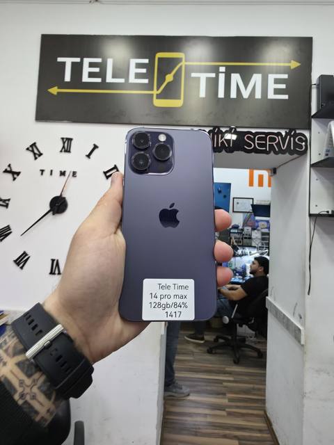 IPhone 14 Pro Max, 128 GB, Deep Purple, Zəmanət, Simsiz şarj, Face ID — Баку