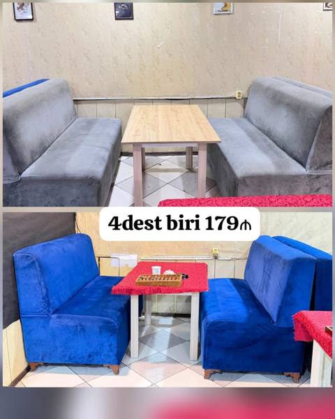 Kafe restoran cay evləri uçun divan masa dest 4dest var bir dest 179₼ — Другое (Для ресторана)