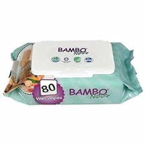 Uşaqlar üçün nəm salfetlər Bambo Nature, 80 əd — Bakı