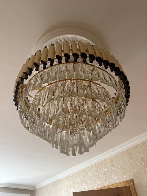 Çılçıraq, 10 və daha çox lampa, Xrustal — Baku