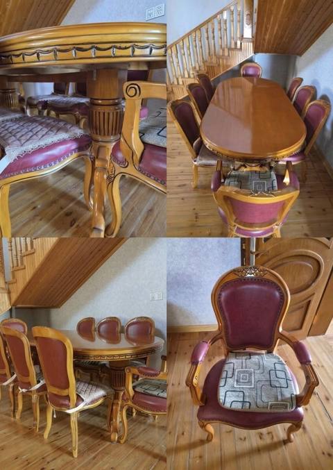 Masa dəsti 8 stulla 600 Ünvan Binəqədi (58604) Mehi — 600 ₼ · Баку · Mebel Masa dəsti 8 stulla 600 Ünvan Binəqədi (58604) Mehi — Баку