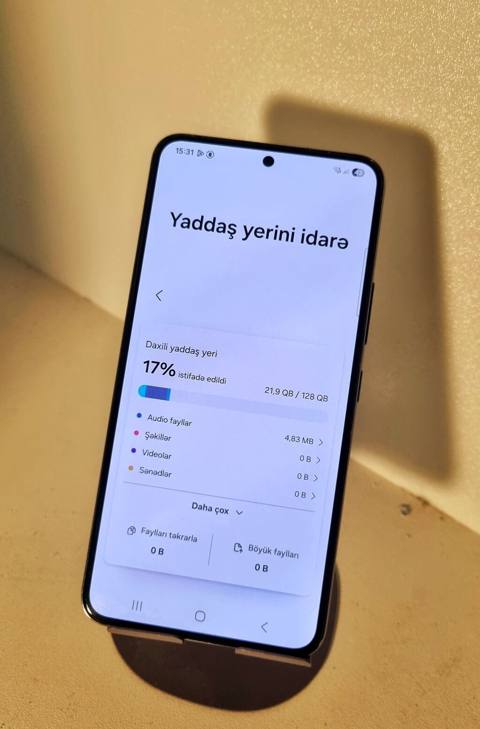 Samsung Galaxy S22, 128 GB, rəng - Qara, Zəmanət, Düyməli, Barmaq izi — Khirdalan