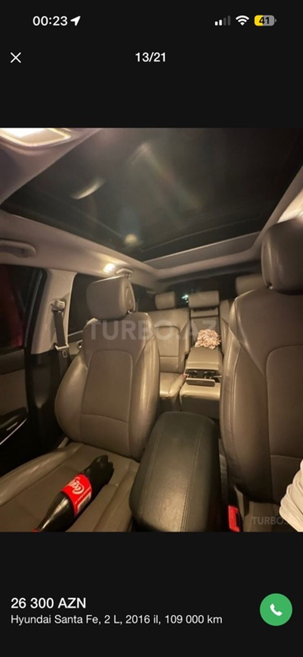 Hyundai Santa Fe: 2 l 2016 il Krossover — Avtomobillər, Bakı (5)