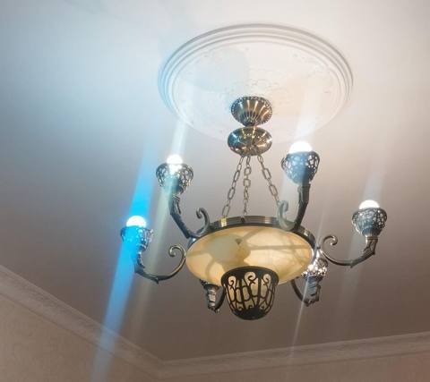 Çılçıraq, 6 lampa, Metal — Masazır