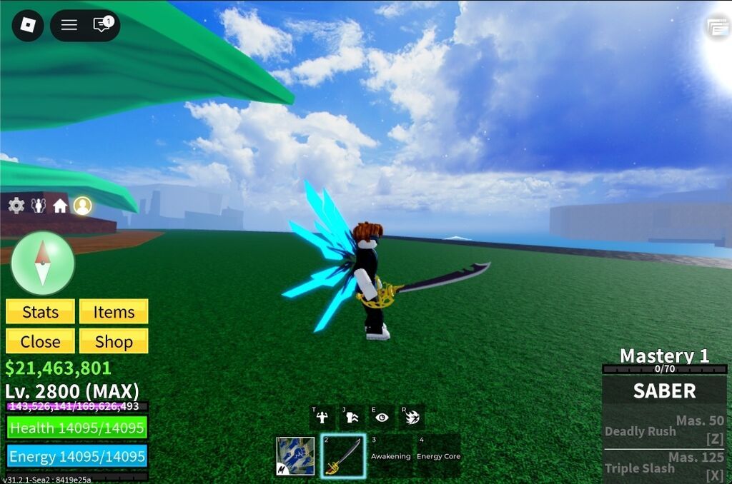 Roblox – Blox Fruits hesabı: Cyborg V4, Level 2800 (MAX) Özəlliklər — Aksesuarlar, Ağdaş (2)