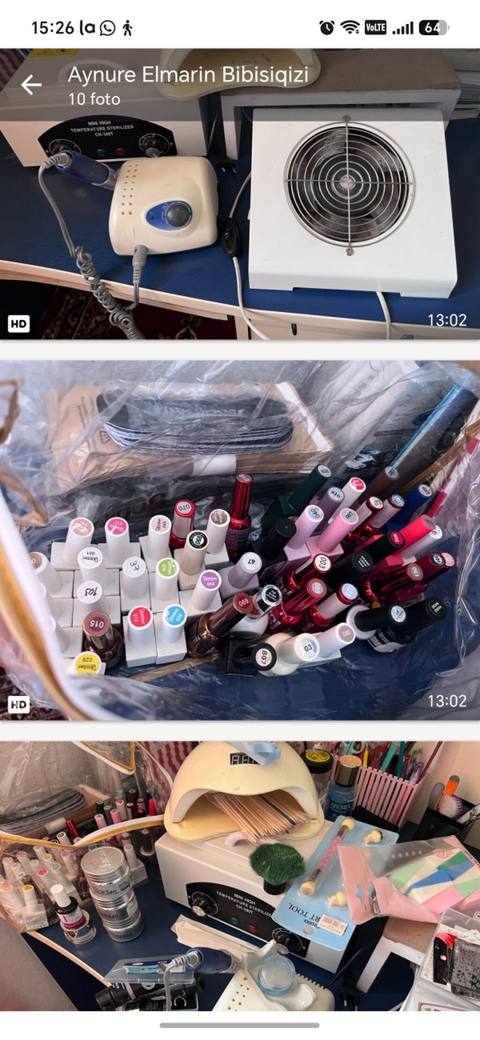 Butun dirnaq levazimatlari 300 azn. Corat back 8785 Aysel banu — 300 ₼ · Saray · Dırnaq və ayak qayğısı Butun dirnaq levazimatlari 300 azn. Corat back 8785 Aysel banu — Saray