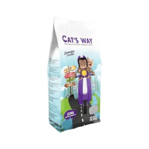 Pişik tualeti üçün doldurucu Cat's Way lavanda ətirli, 10 l — Bakı