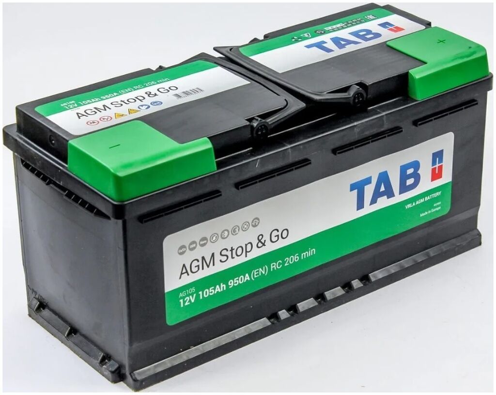 TAB, 105 ah, Orijinal, Almaniya, Yeni — Akkumulyatorlar, Bakı (2)