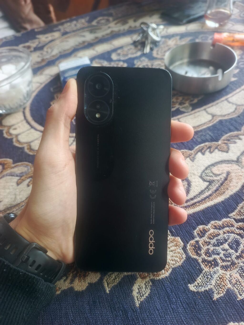 Oppo A38, rəng - Qara, Barmaq izi — OPPO, Bakı (2)