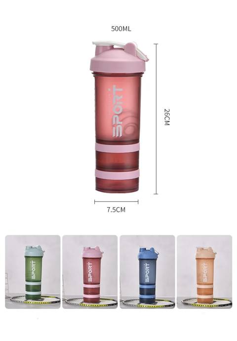 İdman üçün su qabı 450ml, çəhrayı — Bakı