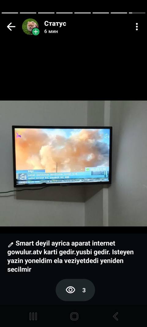 LED televizor (divara quraşdırılmış) - Smart funksiyası yoxdur - Ayrı — 200 ₼ · Masazir · Televizorlar LED televizor (divara quraşdırılmış) - Smart funksiyası yoxdur - Ayrı — Masazir