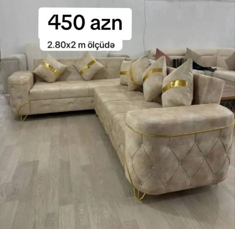 Yeni, Künc divan, Divan, Bazalı, Açılan — 450 ₼ · Баку · Yumşaq mobilya dəstləri Yeni, Künc divan, Divan, Bazalı, Açılan — Баку