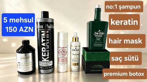 Molekulyar keratin dəsti – John Pablo Professional Paket məzmunu (5 — Bakı