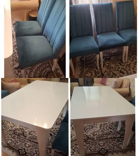 Stol acilmir 6 stulla birlikde ideal veziyyetde 250azn yegane sad — 250 ₼ · Сарай · Masalar və stullar Stol acilmir 6 stulla birlikde ideal veziyyetde 250azn yegane sad — Сарай