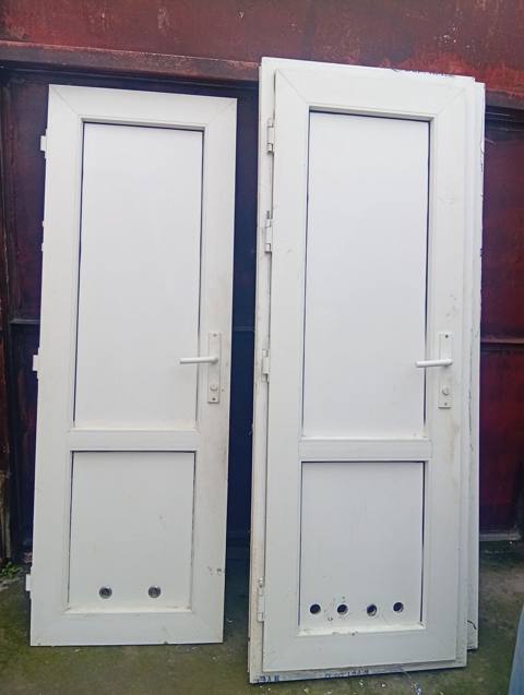 PVC giriş/qapı panelləri - Material: ağ rəngli PVC/profil karkaslı — 70 ₼ · Baku · Pəncərələr, qapılar, balkonlar PVC giriş/qapı panelləri - Material: ağ rəngli PVC/profil karkaslı — Baku