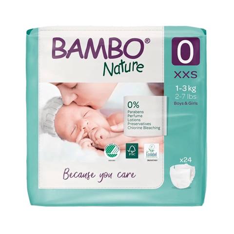 Uşaq bezləri Bambo Nature Premature, 1-3 kq, 24 əd — Bakı