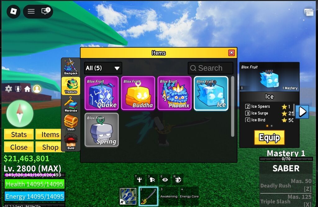 Roblox – Blox Fruits hesabı: Cyborg V4, Level 2800 (MAX) Özəlliklər — Aksesuarlar, Ağdaş (5)