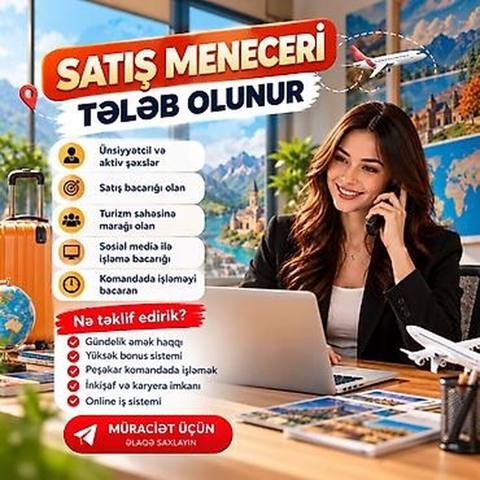 Satış meneceri tələb olunur, Yalnız qadınlar üçün, İstənilən yaş, 1 ildən az təcrübə, İşəmuzd ödəniş — Bakı