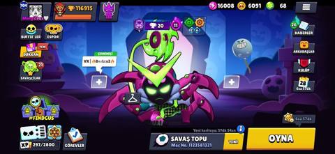 Brawl Stars hesabı. Hesabın əsas göstəriciləri: - 116915 kupa - Ən — Мехдиабад