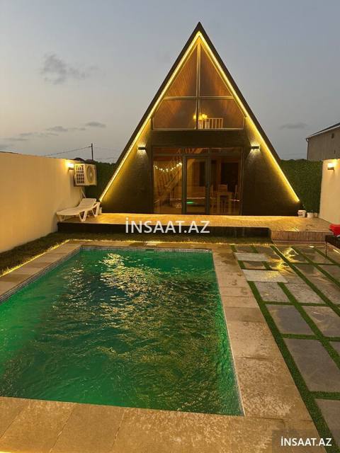 Hovuzlu A-frame Evlər — Bakı