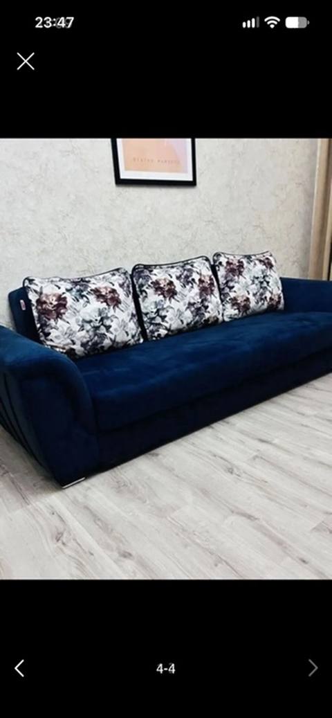 Rəng: tünd mavi - Material: həcmli, yumşaq toxumalı parça (matt, iz — Баку
