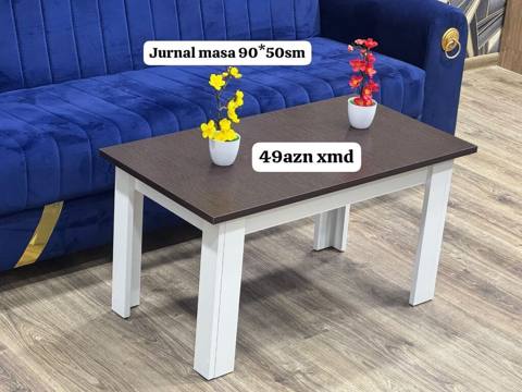 Jurnal masa – ölçü: 90×50 sm. Rəng kombinasiyası: tünd qəhvəyi üst — 49 ₼ · Bakı · Masalar Jurnal masa – ölçü: 90×50 sm. Rəng kombinasiyası: tünd qəhvəyi üst — Bakı
