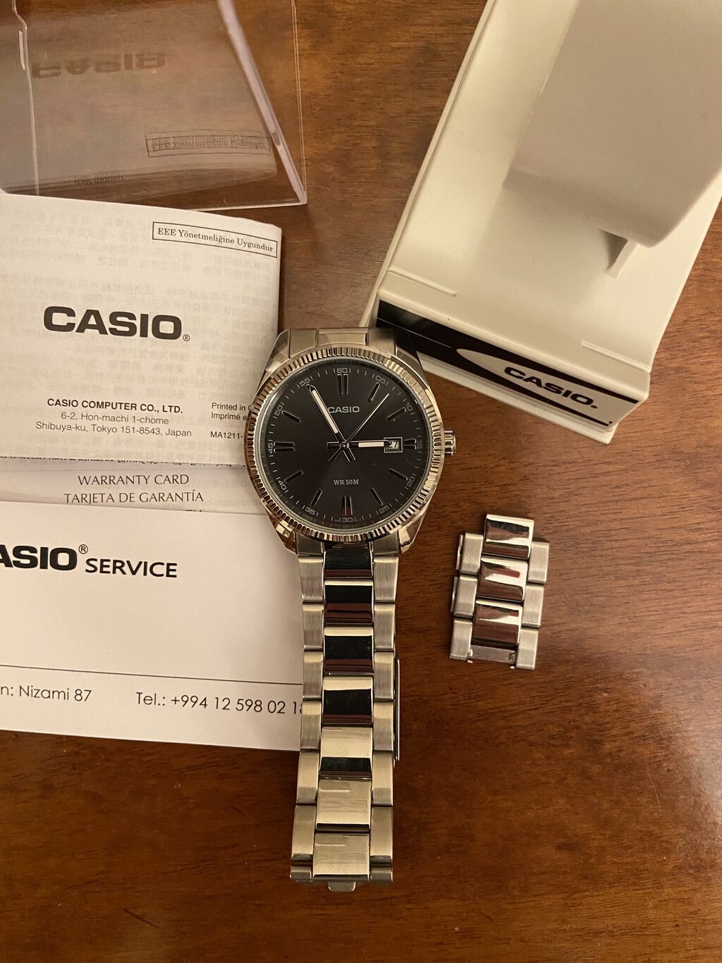 Yeni, Qol saatı, Casio, rəng - Gümüşü — Qol saatları, Bakı (2)