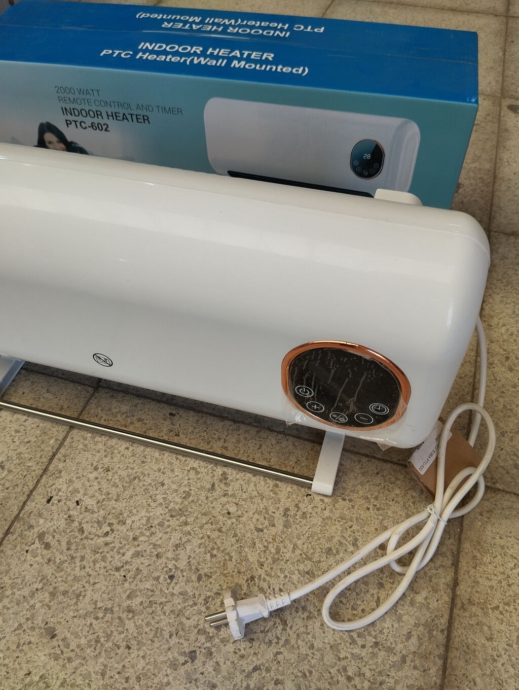PTC-602 divara quraşdırılan elektrik qızdırıcısı Xüsusiyyətlər — Isıtıcılar və isı ventilatorları, Bakı (3)