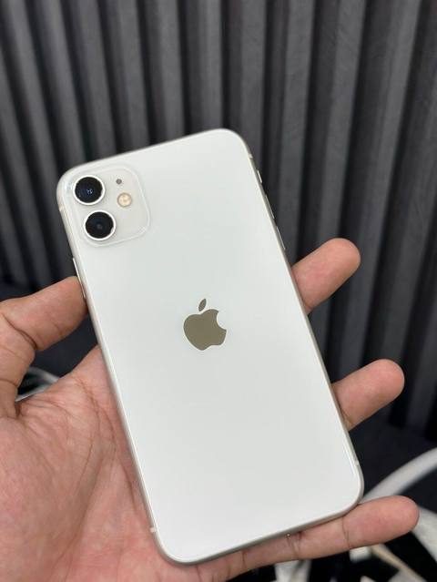 IPhone 11, 128 GB, Ağ, Zəmanət, Simsiz şarj, Face ID — Баку