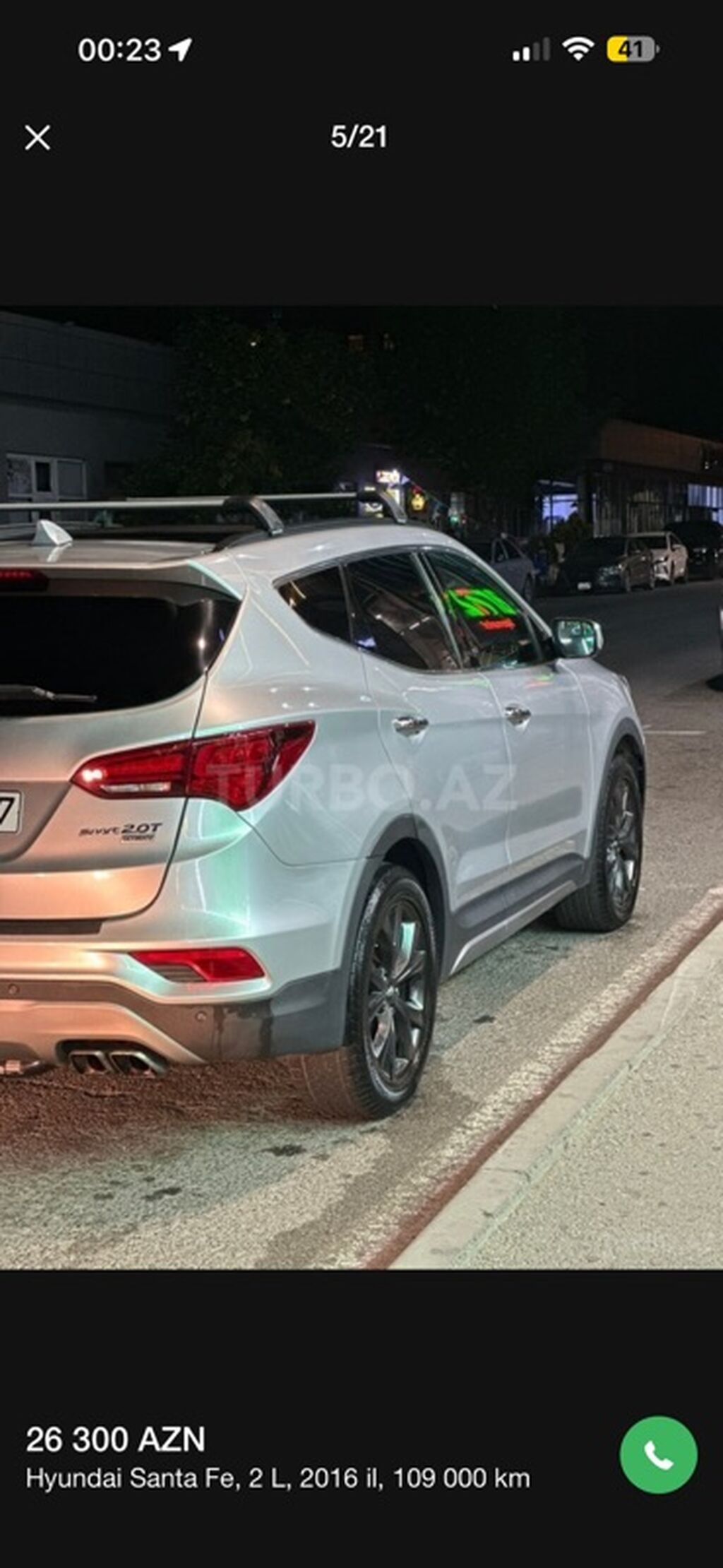 Hyundai Santa Fe: 2 l 2016 il Krossover — Avtomobillər, Bakı (9)